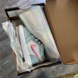 Nike Baby Walker Shoes in Light Blue and Pink